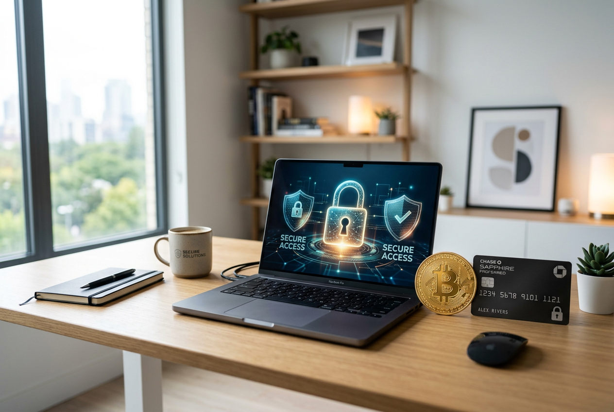 A digital security concept representing safe online transactions.